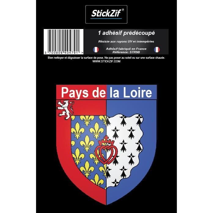 STICKZIF 1 Adhésif Blason Pays De La Loire STR9B