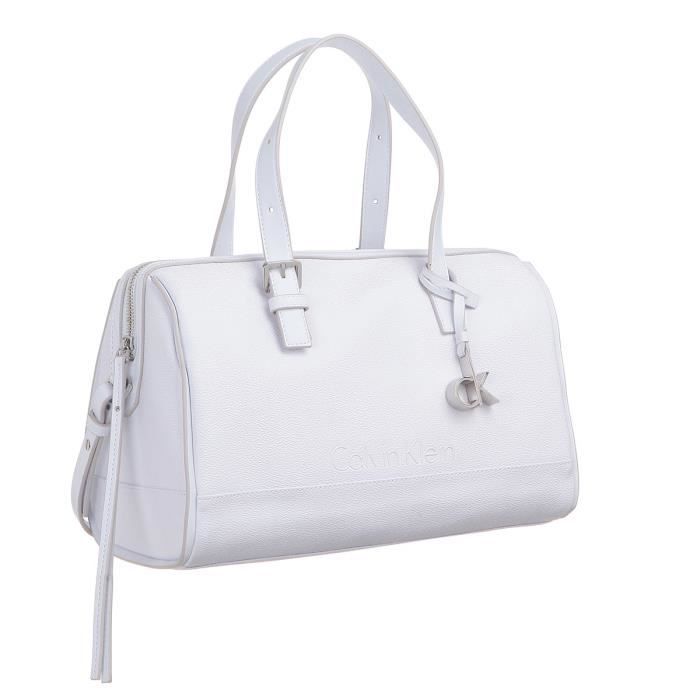 CALVIN KLEIN Sac bowling K60K601129 - MELISSA DUFFLE Blanc Femme