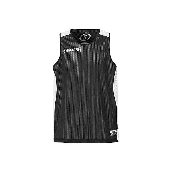 SPALDING Maillot de basket Homme - Réversible Noir / Blanc