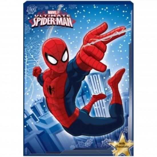 NOEL Spiderman Calendrier de l Avent chocolat 75g f auc