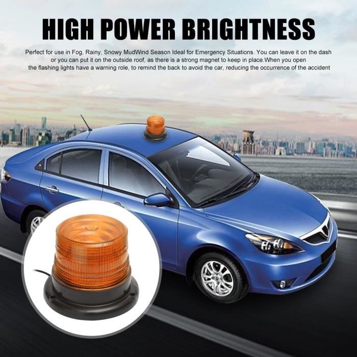 Light Truck 12v Led Strobe D 10w Attention Beacon Car Lampe Jaune zMpGUqSV