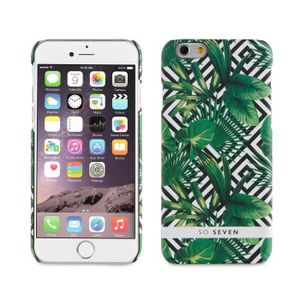 SO SEVEN Bundle JUNGLE PALMIER Coque + POWERBANK 2600 IPHONE 6/6S