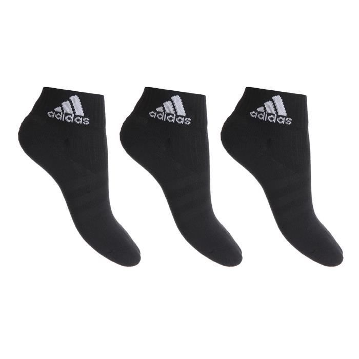ADIDAS Lot de 3 paires de chaussettes 3S PER AN HC 3P - Mixte - Noir