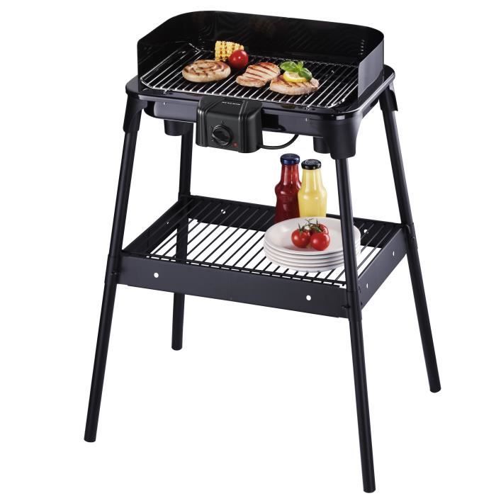 SEVERIN 2792 Barbecue sur pied 41x26 - 2500 W - Noir