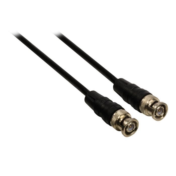 VALUELINE VLVP01000B10 Câble vidéo BNC - Mâle - 3.00 m - Noir