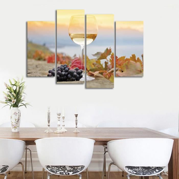 Sans Cadreno Frame 4pcs Accueil Art Cuisine Décoratif Peinture