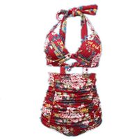 BASKET Maillot de bain Femme Deux Pièces Imprimé Haute de BASKET Maillot de bain Femme Deux Pièces Imprimé Haute de