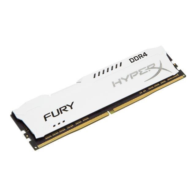 HYPERX Mémoire PC FURY White - 16Go - DDR4 - 2400MHz - CL15 - DIMM