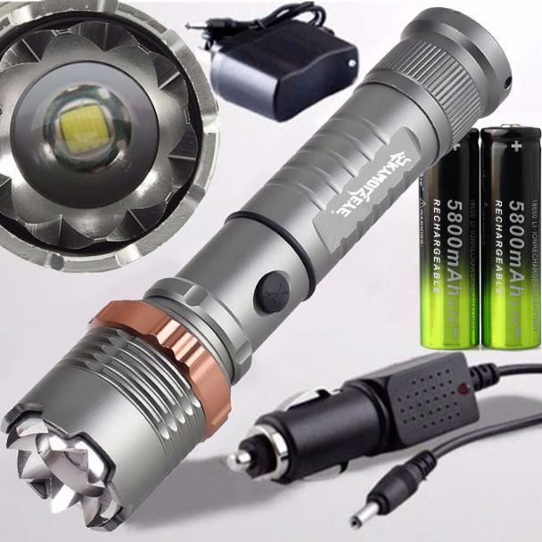 De Poche18650 Batterie 4000lm Led Tactique Torche 276 Police Lampe Chargeur Xml T6 Zoomables 4jL5AR
