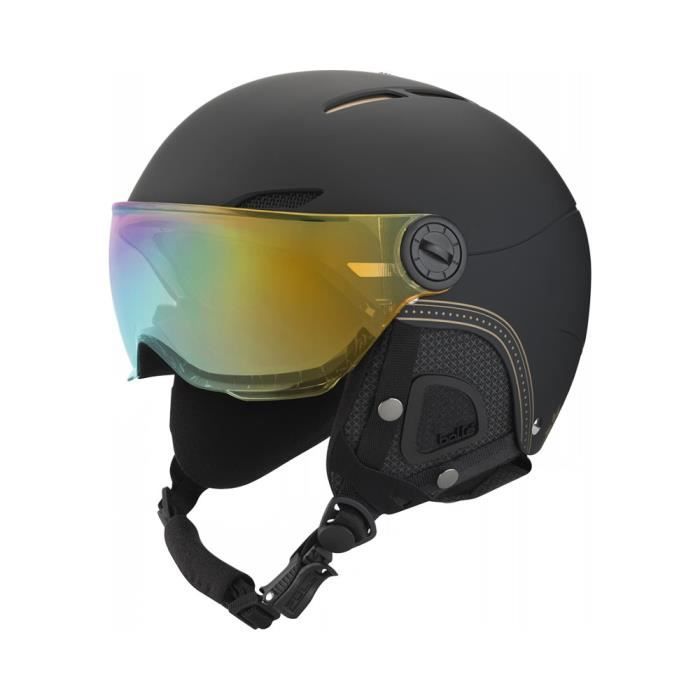 Casque De Ski Bolle Juliet Visor Noirdoré Gold Lemon 54 58