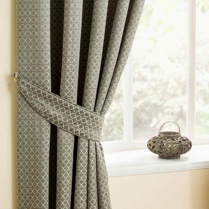 Lot de 2 Embrasses de rideaux Chenille Gris Argent 66 cm - Achat ... Lot de 2 Embrasses de rideaux Chenille Gris Argent 66 cm - Achat ...