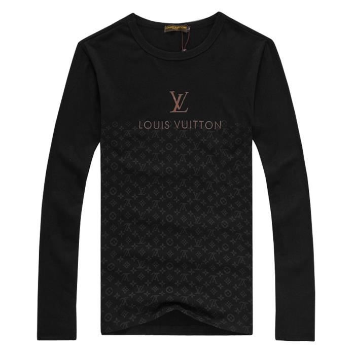 Louis Vuitton Hommes T-shirt Noir Noir - Achat / Vente t-shirt - Cdiscount