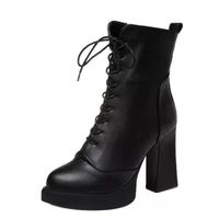 BOTTE Bottes femme à talon haut Mode feminine Hiver Plat BOTTE Bottes femme à talon haut Mode feminine Hiver Plat
