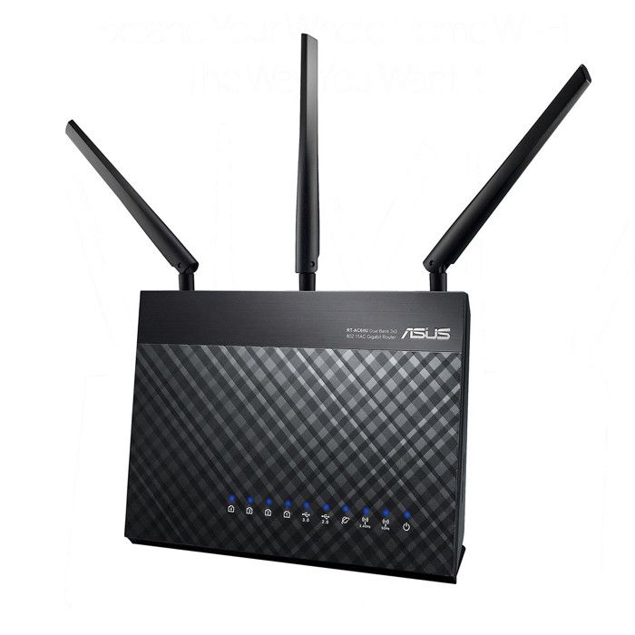 ASUS Routeur sans fil DSL-AC68U - Modem ADSL - Commutateur 4 ports