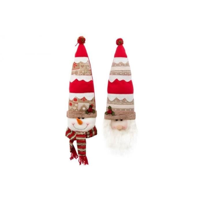 Personnage de Noël : Père Noël en tissu 48 cm