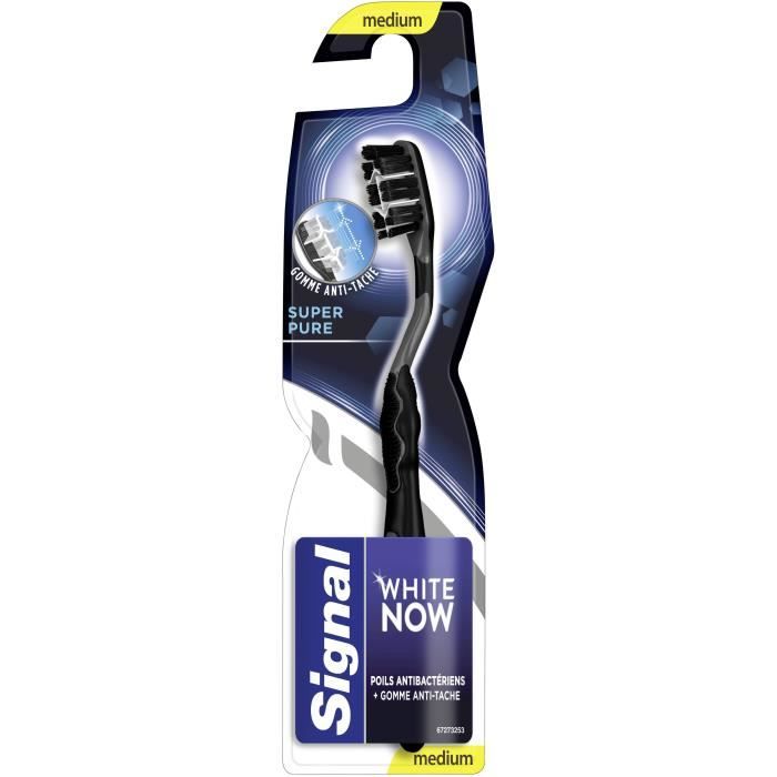 SIGNAL Brosse à dent White Now Antibac Medium Avec Perlite Gomme antitâche