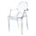 ROMA Chaise de salle à manger transparente - plexi