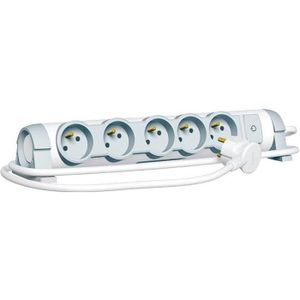 LEGRAND Rallonge multiprise Confort bloc de prises rotatif 5x2 P+T 1,5 m