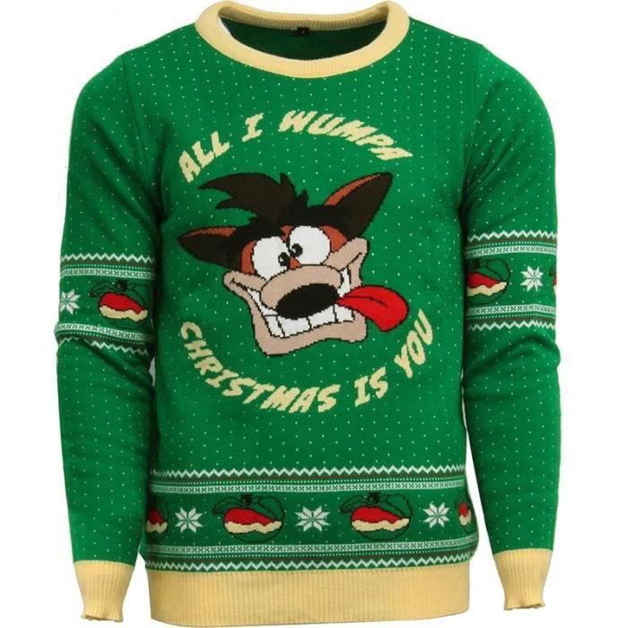 Pull de Noël Crash Bandicoot : \