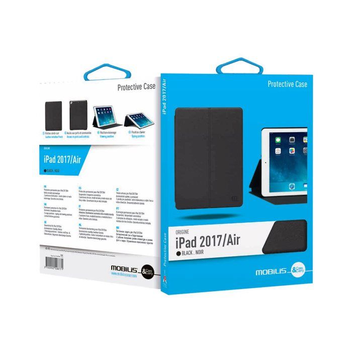 MOBILIS Folio pour iPad 2018 / 2017 - Imitation cuir brun