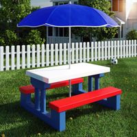 SALON DE JARDIN Ensemble de jardin - table - bancs pour enfant ave SALON DE JARDIN Ensemble de jardin - table - bancs pour enfant ave