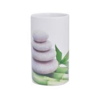 PORTE ACCESSOIRE FRANDIS Gobelet en céramique Galet vert PORTE ACCESSOIRE FRANDIS Gobelet en céramique Galet vert