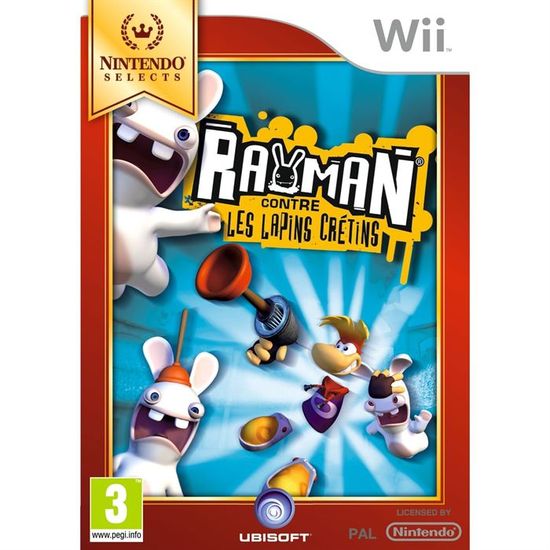 rayman contre les lapins cretins sur wii
