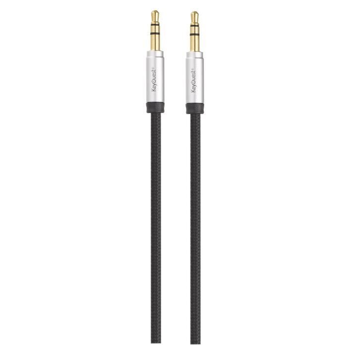 KEYOUEST KO015797 Câble audio - 3.5 mm - 2 m - Noir