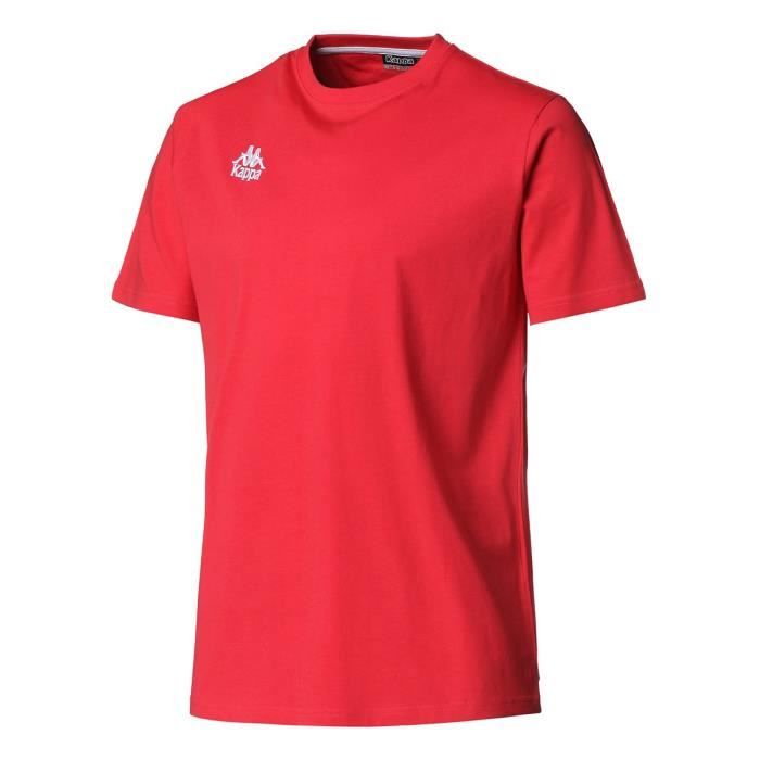 KAPPA T-shirt Manches Courtes - Homme - Rouge