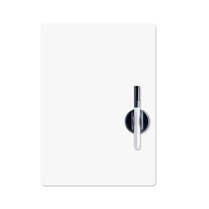 balvi - tableau magnétique blanc. idéal pour la porte du frigo