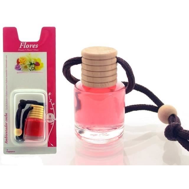 Desodorisant Voiture Flacon Parfum Ambiance Senteur Fleurs 8ml