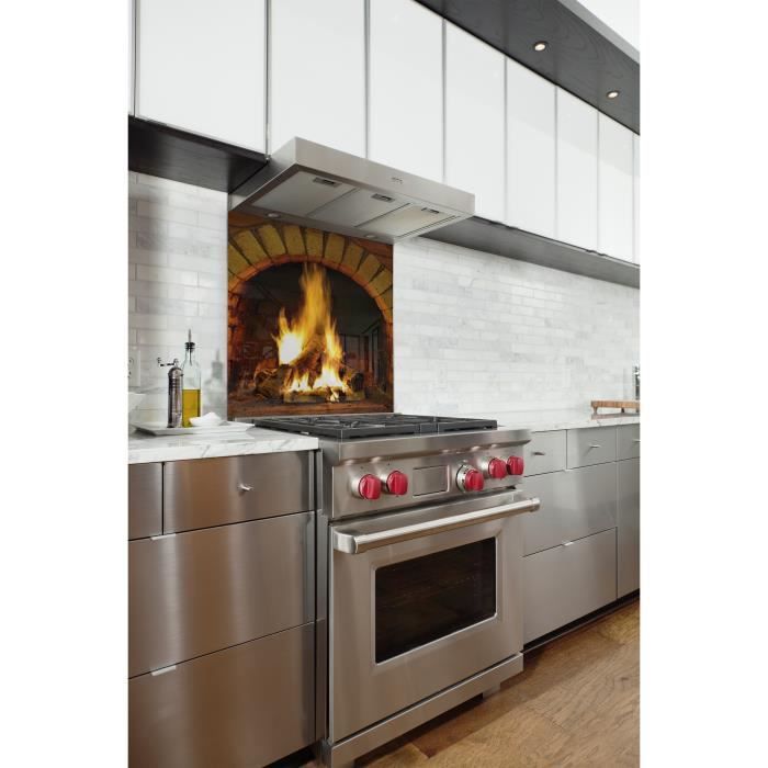 Fond de hotte "Feu dans four à pain"1