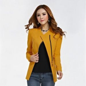 blazer jaune pas cher