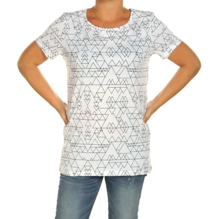 DC SHŒS T-Shirt Triangle Star - Homme - Blanc