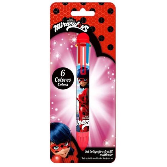 Set De 12 Feutres De Couleur Ladybug Et Chat Noir Contre