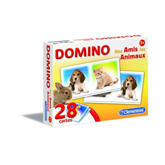 CLEMENTONI Domino - Nos Amis Les Animaux - Jeu éducatif