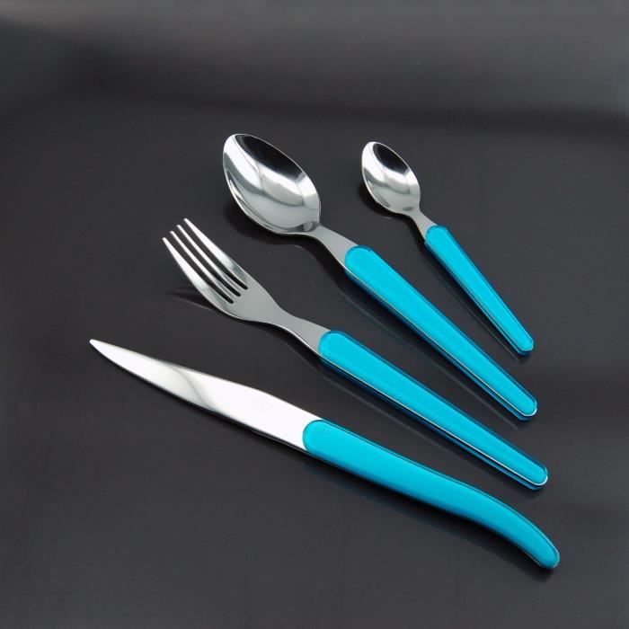 LISA D'ALBAN 30020302 Ménagère 16 pièces acidulé TURQUOISE