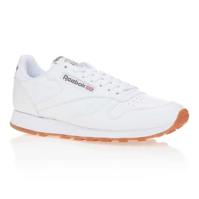 REEBOK Baskets Classic Leather - Homme - Blanc