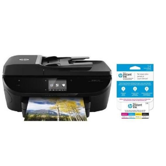 HP Imprimante HP Envy 7640 + carte Instant Ink crédit de 5€ sur votre compte