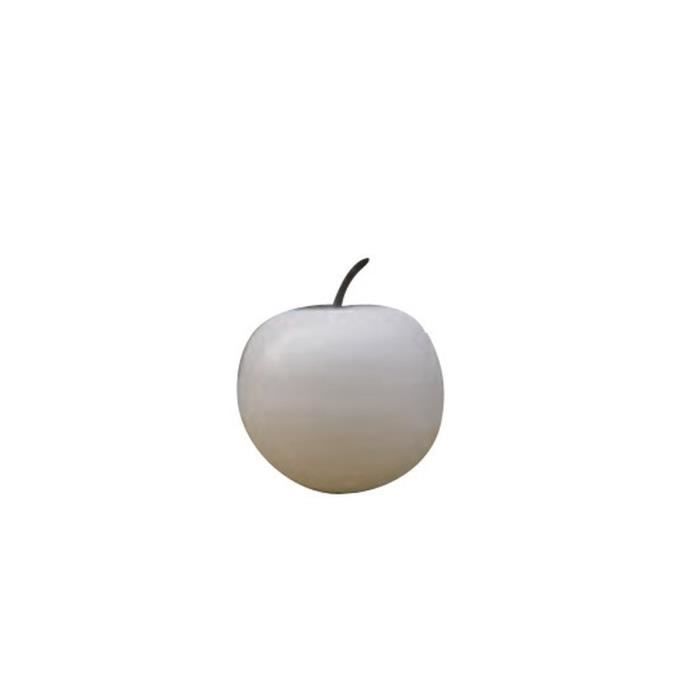Pomme en résine 34 cm blanc