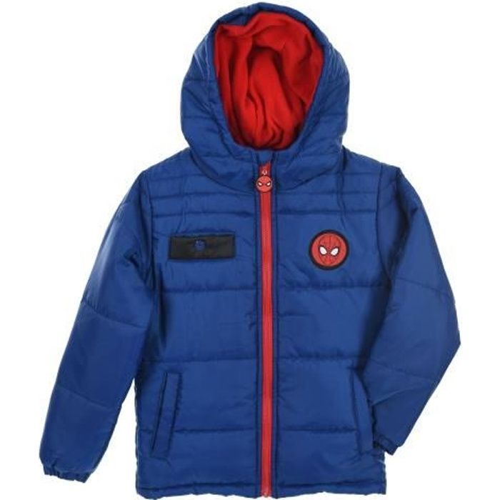 SPIDERMAN Doudoune Bleu Enfant Garçon