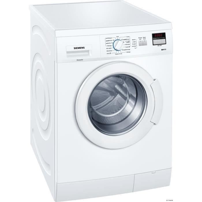 SIEMENS WM14E277FF - Lave-linge frontal - 7 kg - 1400 tours - A+++