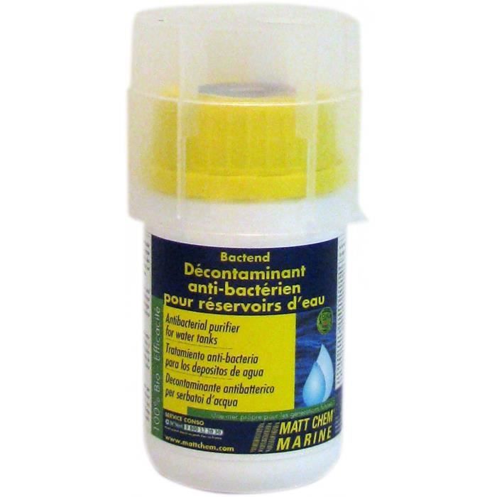 MATT CHEM Décontaminant Anti-Bactérien pour Réservoirs d' Eau Bactend 125Ml