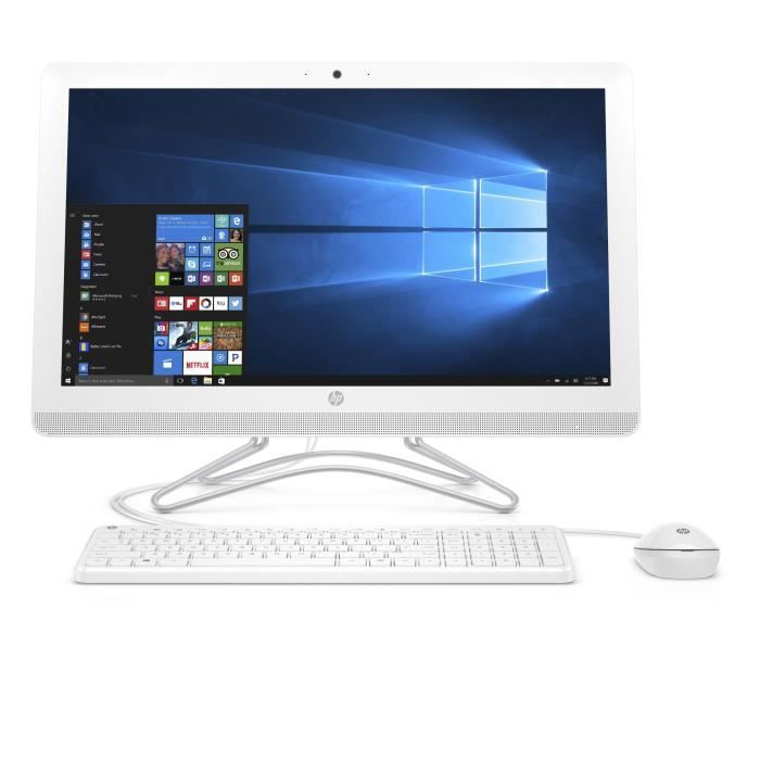 Ordinateur Tout-en-un - HP 24-e057nf - 23,8 pouces FHD - Core i5-7200U - 4Go de RAM - Disque Dur 1To - Windows 10
