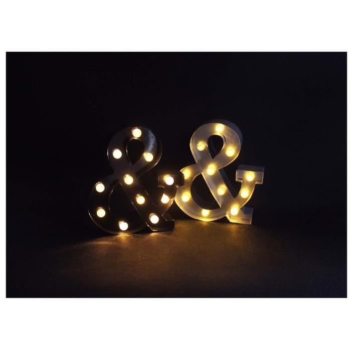 Symbole & lumineux LED 0,06 W 21x5 cm noir