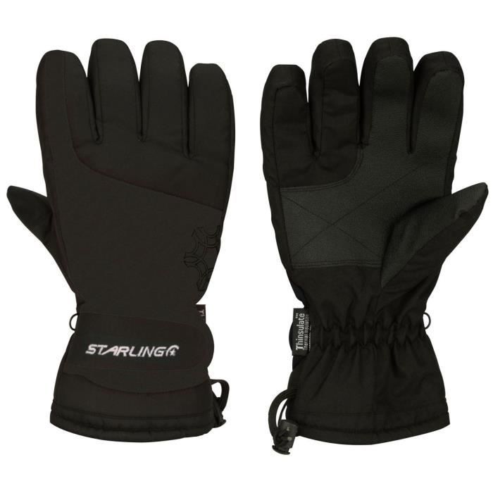 STARLING Gants de Ski Adulte - Noir