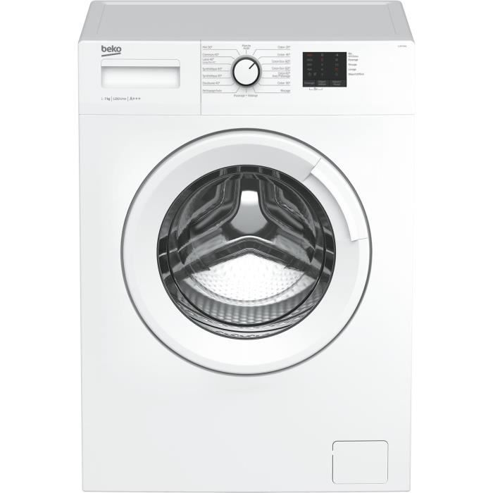 BEKO LLF07W6 - Lave linge frontal - 7 kg - 1200 tours / min - A+++ - Blanc