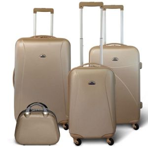 KINSTON Set 3 valises 4 roues + Vanity Beige KINSTON Set 3 valises 4 roues + Vanity Beige