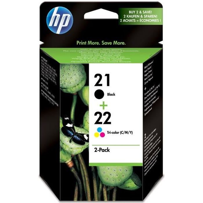 HP n° 21/22 kit Combo (SD367AE)   Achat / Vente CARTOUCHE IMPRIMANTE