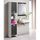 TOP Colonne de salle de bain L 39 cm - Blanc et gr